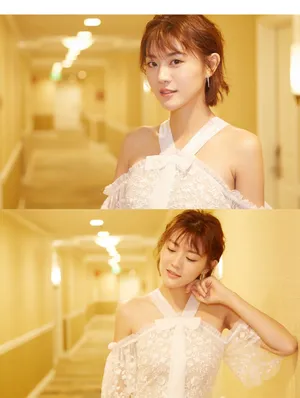 牟星蕾丝白裙优雅性感写真图片