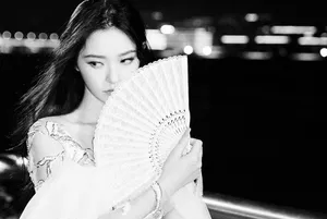 林允古风纱裙美腿撩人写真图片_2