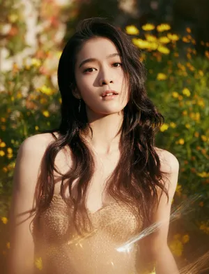 张雪迎抹胸长裙性感写真图片_4