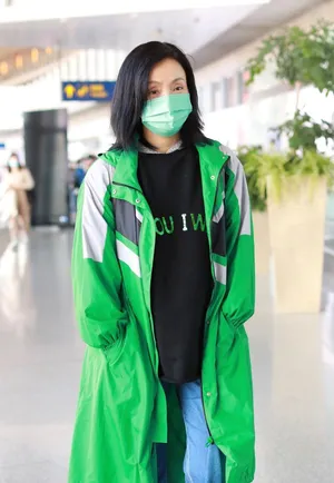 陶虹大衣靓丽时尚干练机场照图片_2