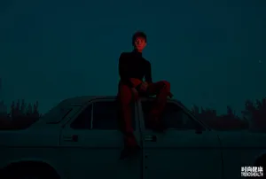 王凯复古夜游时尚写真大片