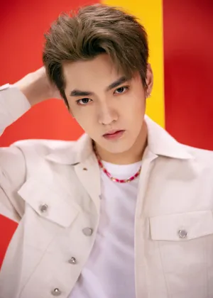 吴亦凡纯白套装型男写真图片_2