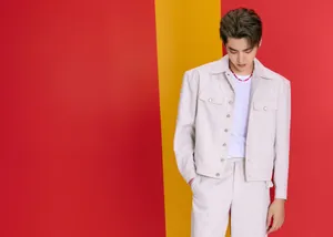 吴亦凡纯白套装型男写真图片_5
