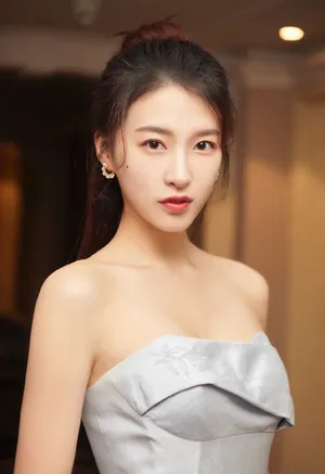 杜雨宸蓝灰礼服写真图片_4