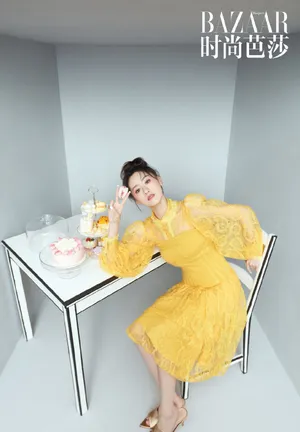 袁冰妍优雅紫裙写真图片_2