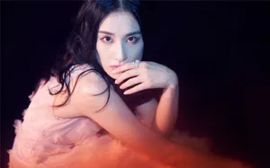 黄圣依粉裙浪漫写真图片_3