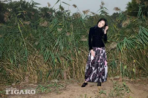 姚晨深v西装时尚性感写真图片