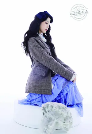 陈瑶复古妆容靓丽写真图片_6