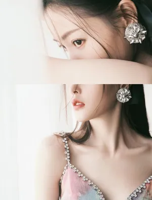 张天爱复古深V短裙美腿性感写真图片_2