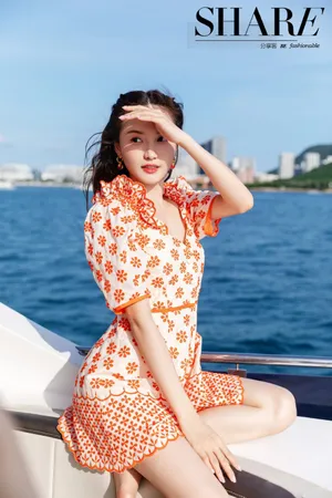 林小宅海洋沙滩甜美写真图片_2