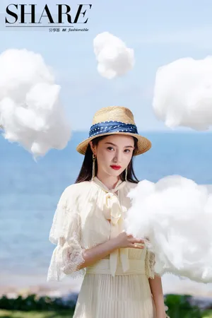 林小宅海洋沙滩甜美写真图片_3