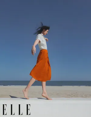 刘雯海洋沙滩性感写真图片_7