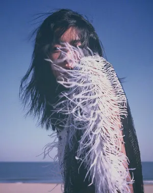 刘雯海洋沙滩性感写真图片_17