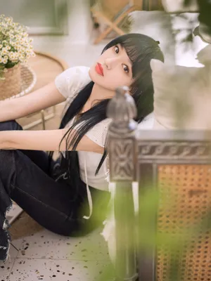 程潇午后慵懒甜美写真图片_2