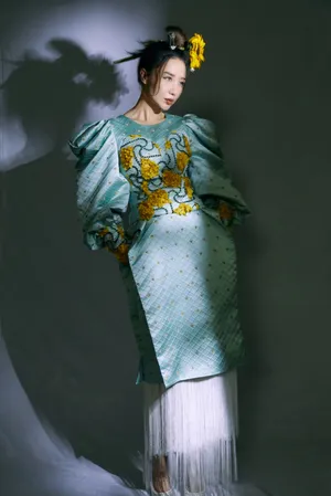 阿朵向日葵造型时尚写真图片_1