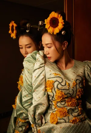 阿朵向日葵造型时尚写真图片_4