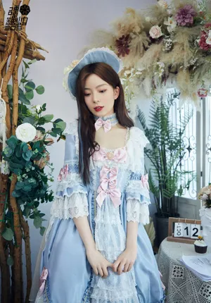 硬糖少女洛丽塔造型复古甜美写真_6