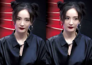 杨幂哪吒头造型灵动可爱现场照图片_4