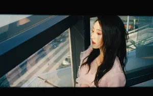 邢菲粉裙甜美写真图片_5