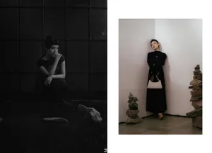 丁当黑白格调写真图片_4