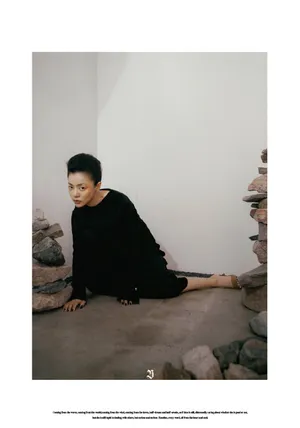 丁当黑白格调写真图片_5