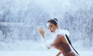 赵樱子露背裙优雅写真图片_2