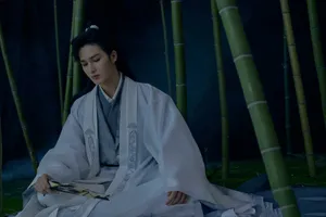 朱正廷墨染竹意古风写真大片_2