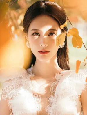 李一桐纯白纱裙梦幻温柔写真图片_5