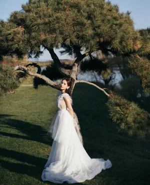 李一桐纯白纱裙梦幻温柔写真图片_7