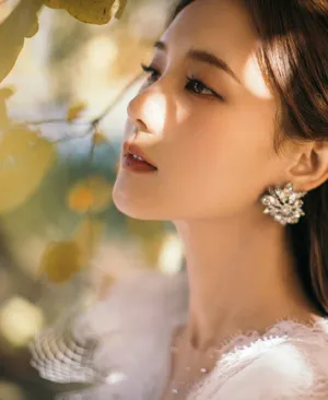 李一桐纯白纱裙梦幻温柔写真图片_8