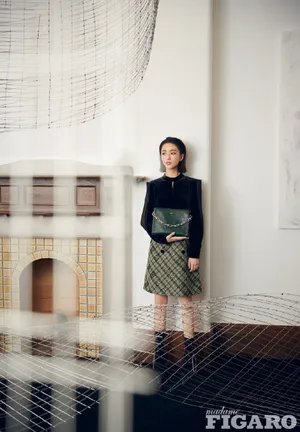 佟丽娅长裙复古优雅美丽写真图片_7