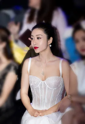 刘思彤蕾丝长裙性感写真图片_3