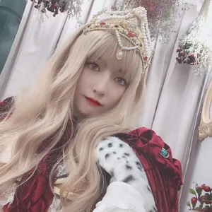 赵粤金发洛丽塔甜美自拍照图片_1