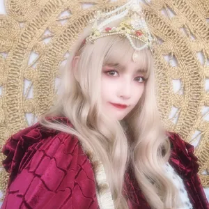 赵粤金发洛丽塔甜美自拍照图片_3