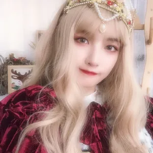 赵粤金发洛丽塔甜美自拍照图片_4