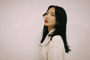 孟美岐针织衫绿发时尚个性美照图片_14
