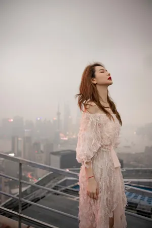戚薇优雅靓丽纱裙写真图片_4