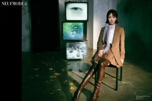 杨紫复古短发文艺知性写真图片_4
