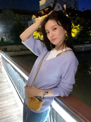 施诗优雅浪漫夜景街拍图片_3