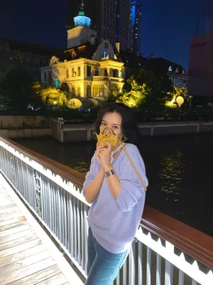 施诗优雅浪漫夜景街拍图片_6