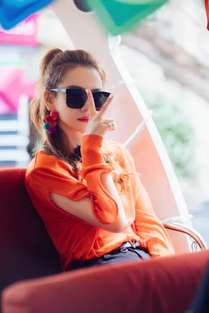 戚薇甜酷美艳综艺剧照图片_10