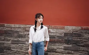 吴谨言双马尾清新俏皮图片