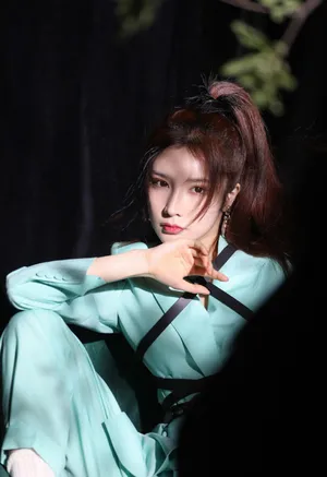 戴燕妮绝美侧颜写真图片
