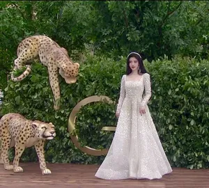 鞠婧祎纱裙仙气红毯照图片_4