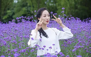 韩雪花间优雅性感写真图片_4