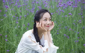 韩雪花间优雅性感写真图片_8