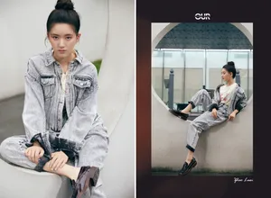 赵露思牛仔套装简约写真图片_4