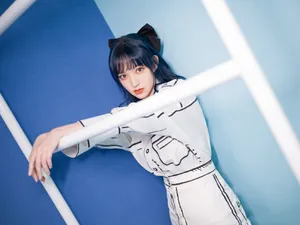 程潇蝴蝶结猫耳造型写真图片_3