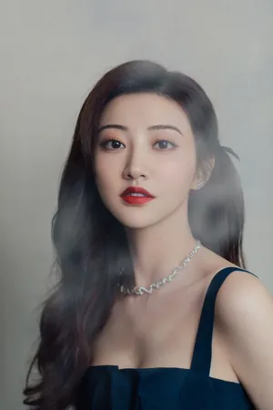 景甜蓝裙优雅写真图片