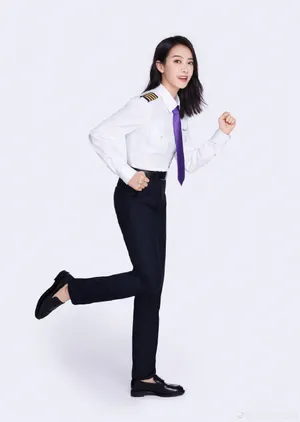 宋茜清爽制服装写真图片